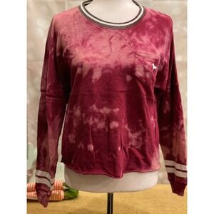 Victorias Secret PINK XS Tye Dye‎ Cropped Sweatshirt
